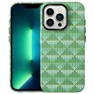 For iPhone 13 Pro Textile Texture Matte Ultra-thin Phone Case(Light Green) - 1