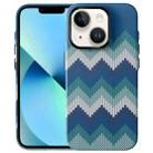 For iPhone 13 Textile Texture Matte Ultra-thin Phone Case(Sea Blue) - 1