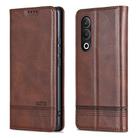 For OPPO K12 AZNS Magnetic Calf Texture Flip Leather Phone Case(Dark Brown) - 3