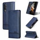 For OPPO K12 AZNS Magnetic Calf Texture Flip Leather Phone Case(Dark Blue) - 1