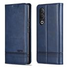 For OPPO K12 AZNS Magnetic Calf Texture Flip Leather Phone Case(Dark Blue) - 3