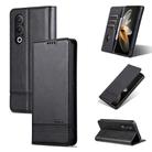 For OPPO K12 AZNS Magnetic Calf Texture Flip Leather Phone Case(Black) - 1