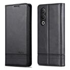 For OPPO K12 AZNS Magnetic Calf Texture Flip Leather Phone Case(Black) - 3