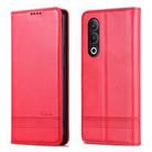 For OPPO K12 AZNS Magnetic Calf Texture Flip Leather Phone Case(Red) - 3