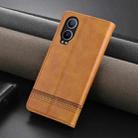 For OPPO K12x / OnePlus Nord CE4 Lite AZNS Magnetic Calf Texture Flip Leather Phone Case(Light Brown) - 3