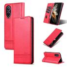 For OPPO K12x / OnePlus Nord CE4 Lite AZNS Magnetic Calf Texture Flip Leather Phone Case(Red) - 1