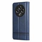 For OPPO A3 5G China AZNS Magnetic Calf Texture Flip Leather Phone Case(Dark Blue) - 3