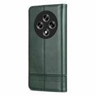 For OPPO Reno12 F 4G AZNS Magnetic Calf Texture Flip Leather Phone Case(Dark Green) - 3