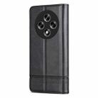 For OPPO Reno12 F 4G AZNS Magnetic Calf Texture Flip Leather Phone Case(Black) - 3