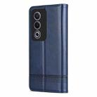 For OPPO K12x 5G Global AZNS Magnetic Calf Texture Flip Leather Phone Case(Dark Blue) - 3