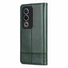 For OPPO K12x 5G Global AZNS Magnetic Calf Texture Flip Leather Phone Case(Dark Green) - 3