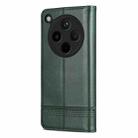 For OPPO Find X8 AZNS Magnetic Calf Texture Flip Leather Phone Case(Dark Green) - 3