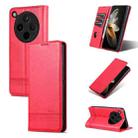 For OPPO Find X8 AZNS Magnetic Calf Texture Flip Leather Phone Case(Red) - 1