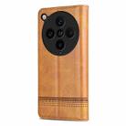 For OPPO Find X8 Pro AZNS Magnetic Calf Texture Flip Leather Phone Case(Light Brown) - 3