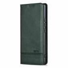 For OPPO Reno13 AZNS Magnetic Calf Texture Flip Leather Phone Case(Dark Green) - 2