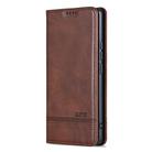For OPPO Reno13 F AZNS Magnetic Calf Texture Flip Leather Phone Case(Dark Brown) - 2