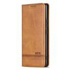 For OPPO Reno13 F AZNS Magnetic Calf Texture Flip Leather Phone Case(Light Brown) - 2