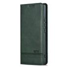 For OPPO Reno13 F AZNS Magnetic Calf Texture Flip Leather Phone Case(Dark Green) - 2