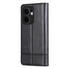 For OPPO Reno13 F AZNS Magnetic Calf Texture Flip Leather Phone Case(Black) - 3