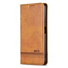 For OPPO A5 Energy / A5 Pro 5G Global AZNS Magnetic Calf Texture Flip Leather Phone Case(Light Brown) - 2