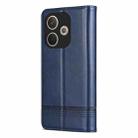 For OPPO A5 Energy / A5 Pro 5G Global AZNS Magnetic Calf Texture Flip Leather Phone Case(Dark Blue) - 3