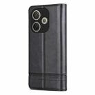 For OPPO A5 Energy / A5 Pro 5G Global AZNS Magnetic Calf Texture Flip Leather Phone Case(Black) - 3