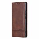 For OPPO Find X8 Ultra AZNS Magnetic Calf Texture Flip Leather Phone Case(Dark Brown) - 2