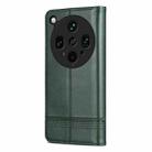 For OPPO Find X8 Ultra AZNS Magnetic Calf Texture Flip Leather Phone Case(Dark Green) - 3
