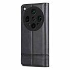 For OPPO Find X8 Ultra AZNS Magnetic Calf Texture Flip Leather Phone Case(Black) - 3