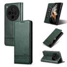 For OPPO Find X8s+ AZNS Magnetic Calf Texture Flip Leather Phone Case(Dark Green) - 1