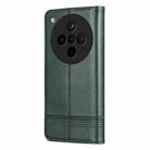 For OPPO Find X8s+ AZNS Magnetic Calf Texture Flip Leather Phone Case(Dark Green) - 3