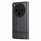 For OPPO Find X8s+ AZNS Magnetic Calf Texture Flip Leather Phone Case(Black) - 3