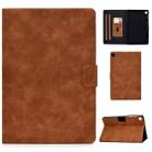 For Samsung Galaxy Tab S6 Lite P610/P615 Cowhide Texture Horizontal Flip Leather Case with Holder & Card Slots & Sleep / Wake-up Function(Brown) - 1