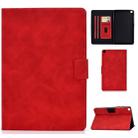 For Samsung Galaxy Tab A 8.0 (2019) T290/T295 Cowhide Texture Horizontal Flip Leather Case with Holder & Card Slots(Red) - 1