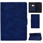 For Samsung Galaxy Tab A 10.1 (2019) T510/T515 Cowhide Texture Horizontal Flip Leather Case with Holder & Card Slots(Blue) - 1