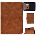 For Samsung Galaxy Tab A 9.7 T550/T555C Cowhide Texture Horizontal Flip Leather Case with Holder & Card Slots & Sleep / Wake-up Function(Brown) - 1