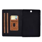 For Samsung Galaxy Tab A 9.7 T550/T555C Cowhide Texture Horizontal Flip Leather Case with Holder & Card Slots & Sleep / Wake-up Function(Brown) - 5
