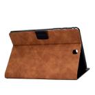 For Samsung Galaxy Tab A 9.7 T550/T555C Cowhide Texture Horizontal Flip Leather Case with Holder & Card Slots & Sleep / Wake-up Function(Brown) - 7