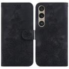 For Sony Xperia 1 VI Lily Embossed Leather Phone Case(Black) - 1