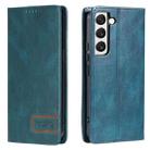 For Samsung Galaxy S22+ 5G TTUDRCH RFID Retro Texture Magnetic Leather Phone Case(Greem) - 1