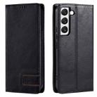 For Samsung Galaxy S22+ 5G TTUDRCH RFID Retro Texture Magnetic Leather Phone Case(Black) - 1