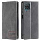 For Samsung Galaxy A12 / M12 / F12 TTUDRCH RFID Retro Texture Magnetic Leather Phone Case(Grey) - 1