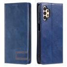 For Samsung Galaxy A13 4G TTUDRCH RFID Retro Texture Magnetic Leather Phone Case(Blue) - 1