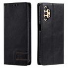 For Samsung Galaxy A13 4G TTUDRCH RFID Retro Texture Magnetic Leather Phone Case(Black) - 1