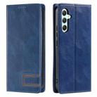 For Samsung Galaxy A14 5G / 4G TTUDRCH RFID Retro Texture Magnetic Leather Phone Case(Blue) - 1
