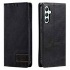 For Samsung Galaxy A14 5G / 4G TTUDRCH RFID Retro Texture Magnetic Leather Phone Case(Black) - 1