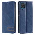 For Samsung Galaxy A22 4G TTUDRCH RFID Retro Texture Magnetic Leather Phone Case(Blue) - 1