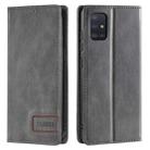 For Samsung Galaxy A41 TTUDRCH RFID Retro Texture Magnetic Leather Phone Case(Grey) - 1