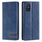 For Samsung Galaxy A51 / M40s 4G TTUDRCH RFID Retro Texture Magnetic Leather Phone Case(Blue) - 1