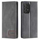 For Samsung Galaxy A52 5G / 4G TTUDRCH RFID Retro Texture Magnetic Leather Phone Case(Grey) - 1